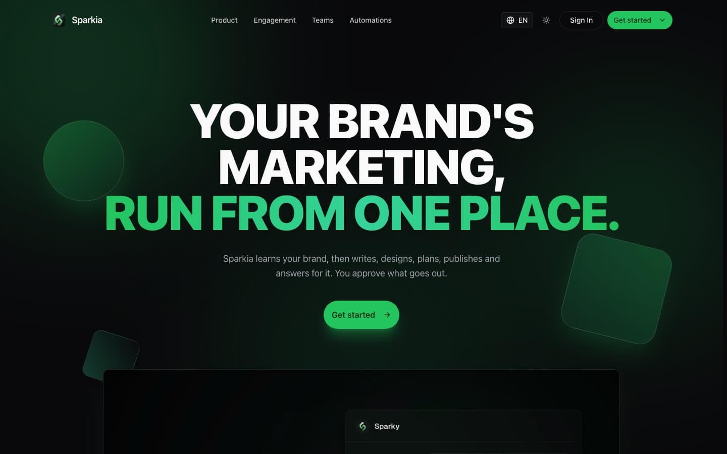 Sparkia home page